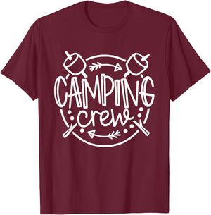 Camping Matching Shirts for Family Camper Group Camping Crew T-Shirt - T-Shirt | Maroon