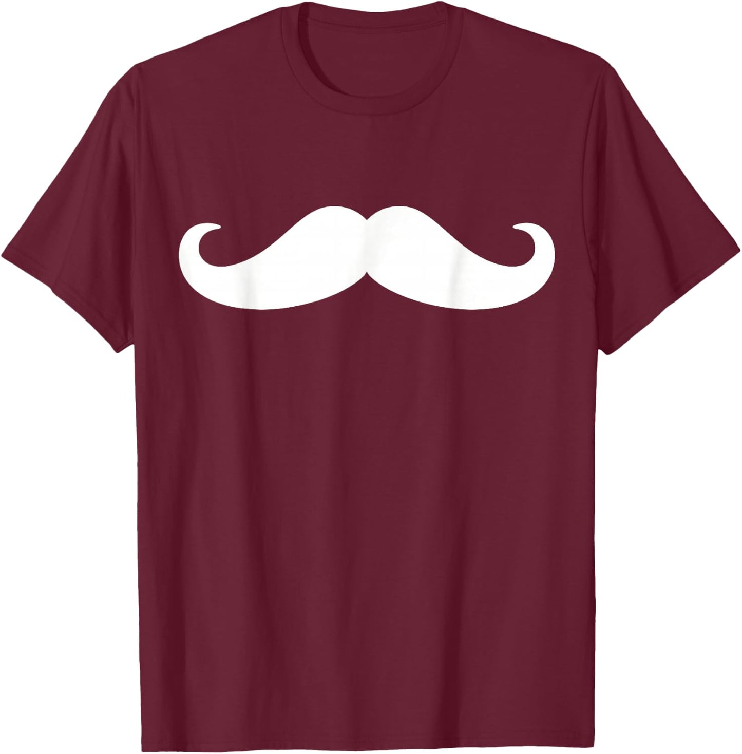 Mustache T-Shirt - T-Shirt | Maroon