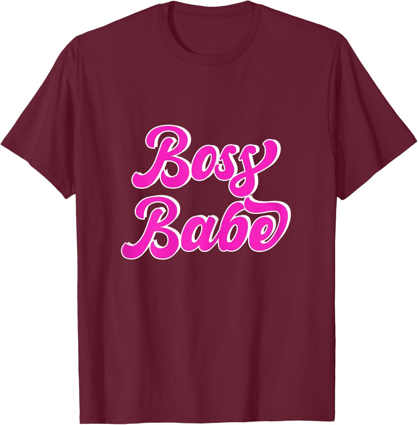 Boss Babe General Manager Director Chef Leader Management T-Shirt - T-Shirt | Maroon