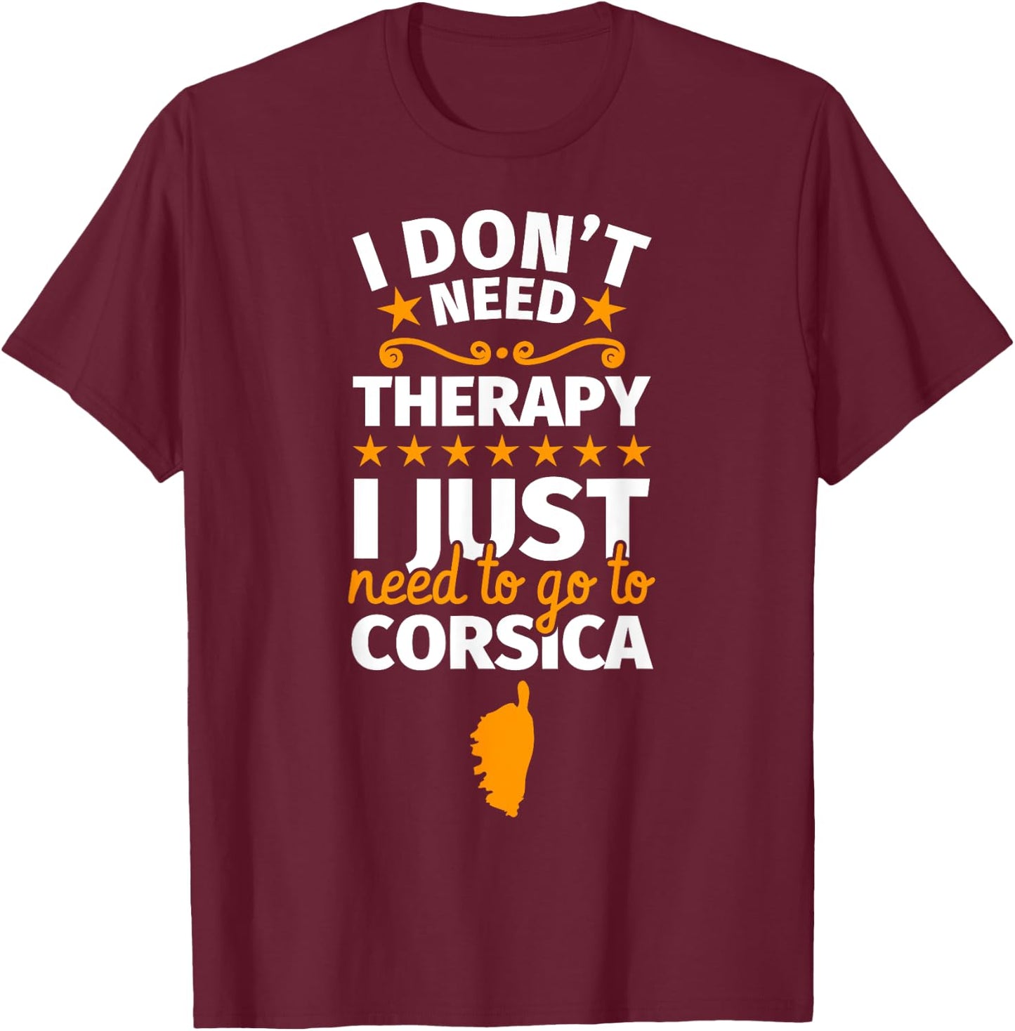 Corsica funny T-Shirt - T-Shirt | Maroon
