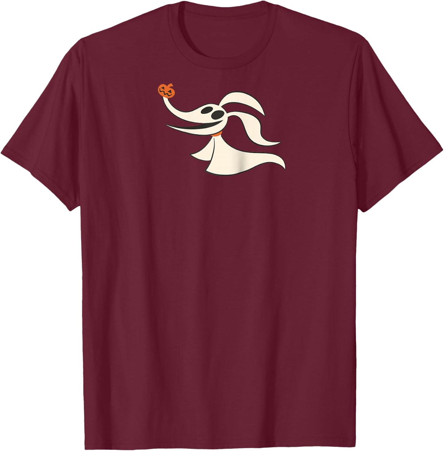 Disney - Halloween Nightmare Before Christmas Zero Raglan Baseball T-Shirt - T-Shirt | Maroon