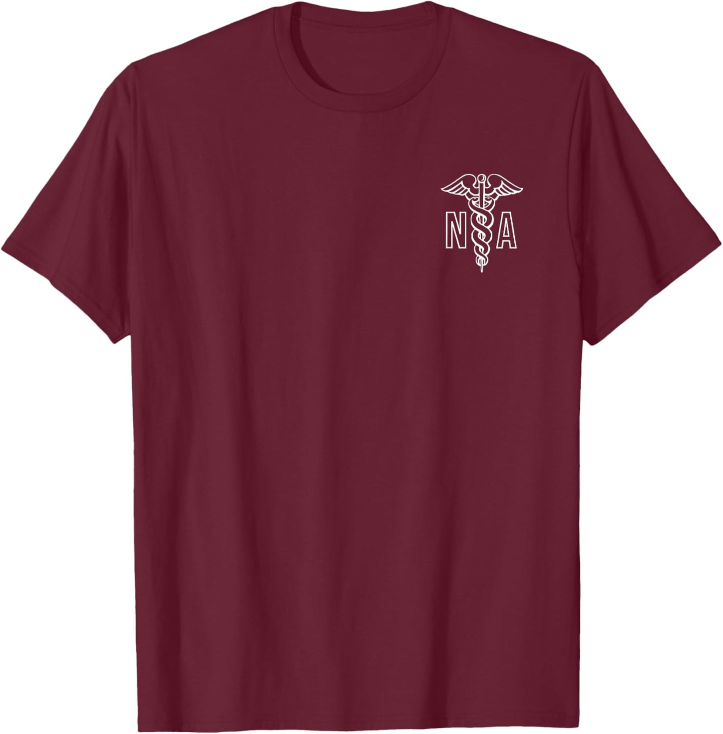 Nursing Assistant Na Caduceus Health Care Professional T-Shirt - T-Shirt | Maroon