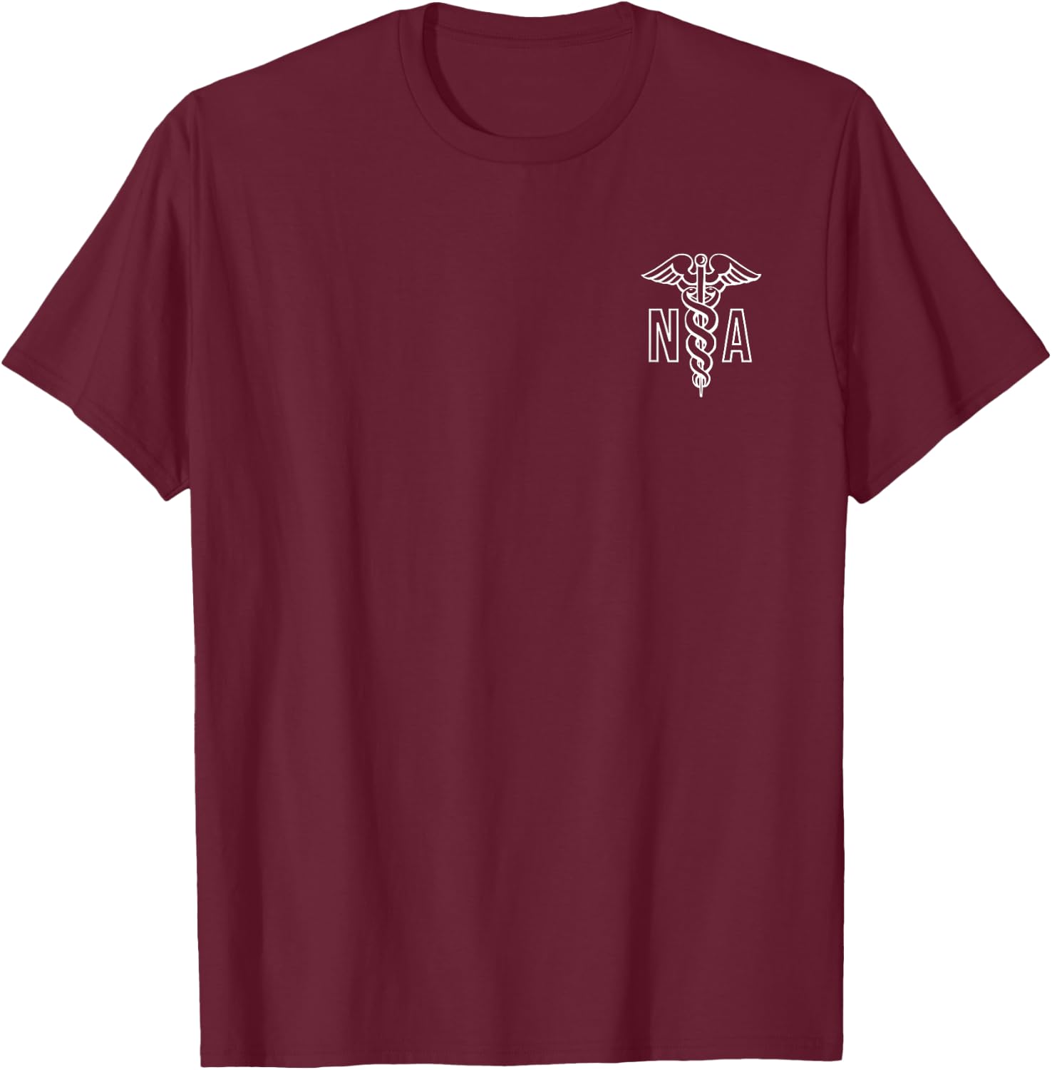 Nursing Assistant Na Caduceus Health Care Professional T-Shirt - T-Shirt | Maroon