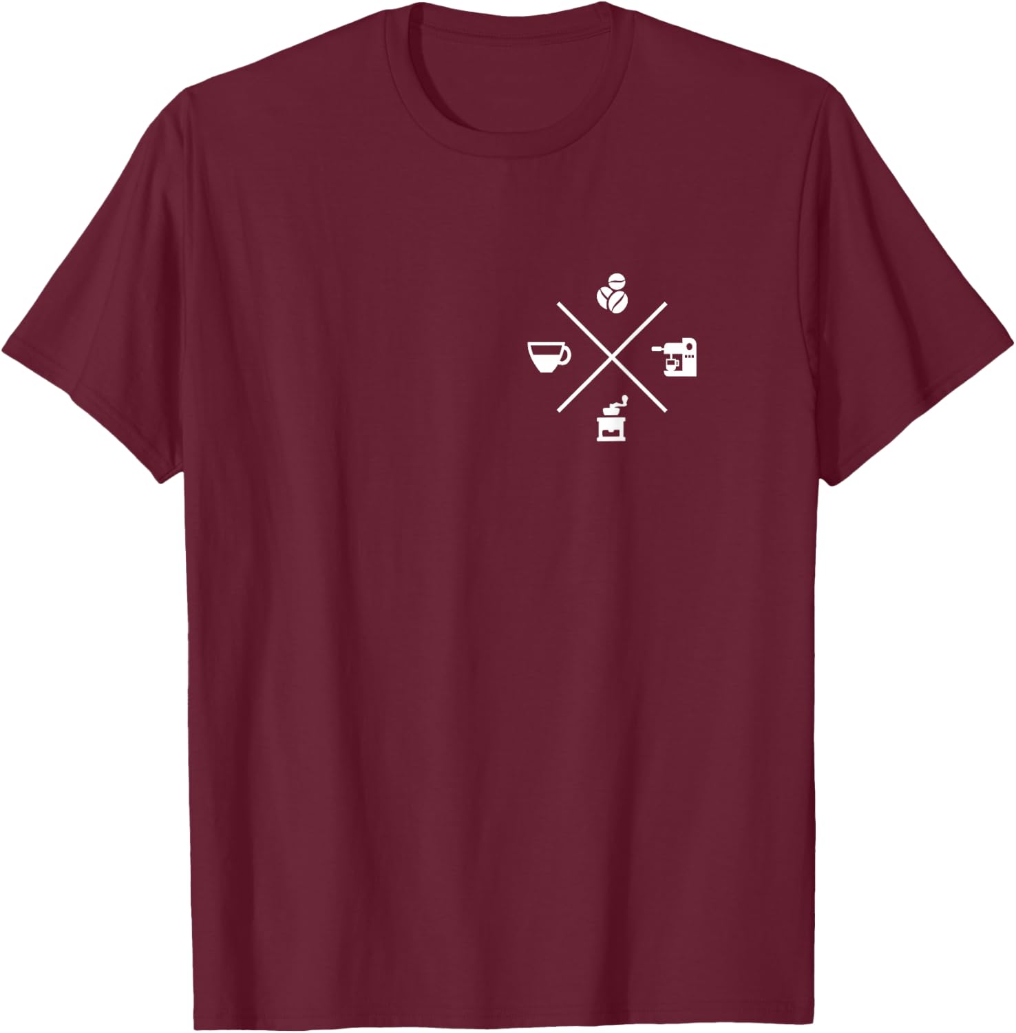 Barista Coffee Espresso Cappuccino Coffee Maker T-Shirt - T-Shirt | Maroon