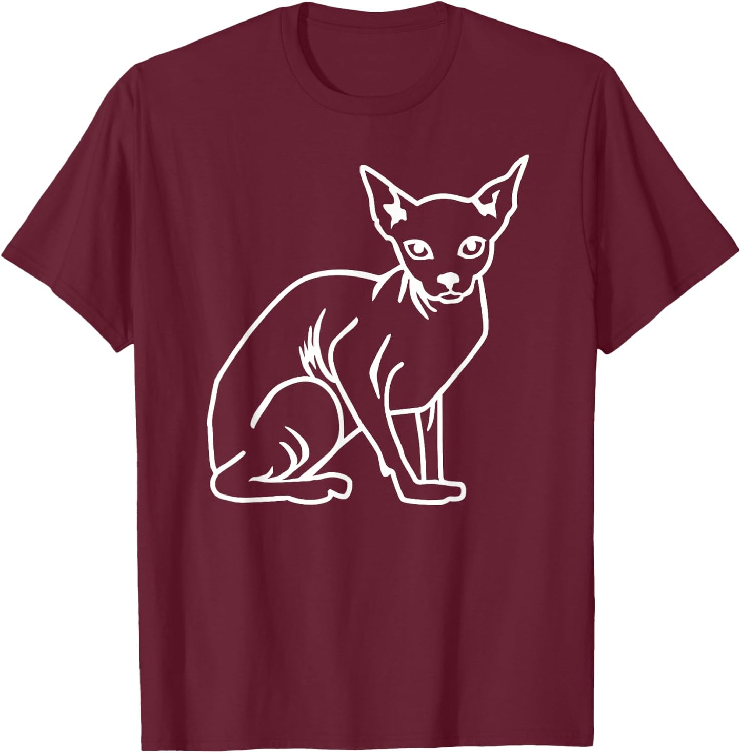 Sphynx cat T-Shirt - T-Shirt | Maroon