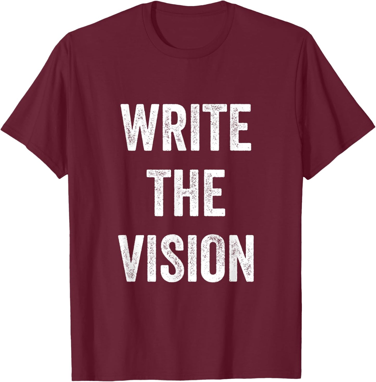 Write The Vision Christian Pride Inspiration Bible Men Women T-Shirt - T-Shirt | Maroon