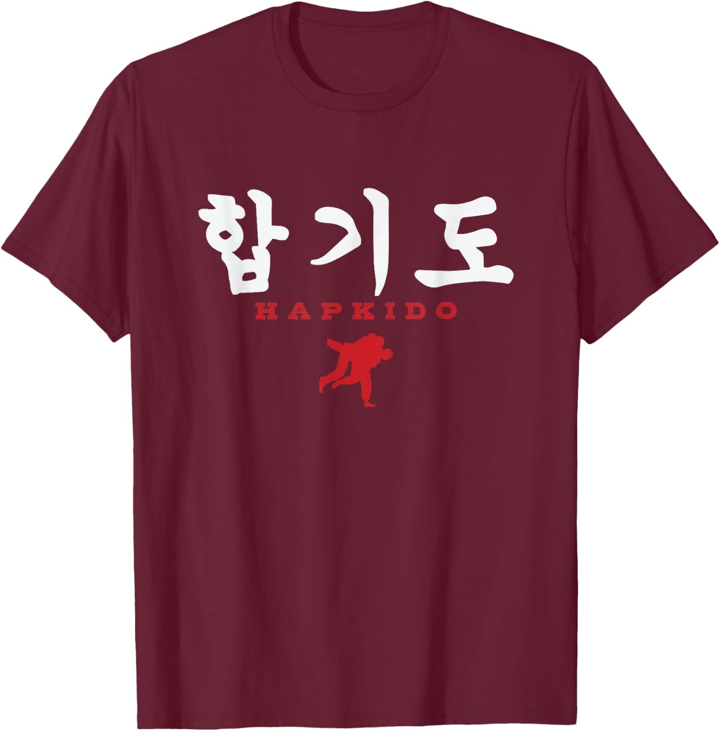 Hapkido Korean Character Asia T-Shirt - T-Shirt | Maroon