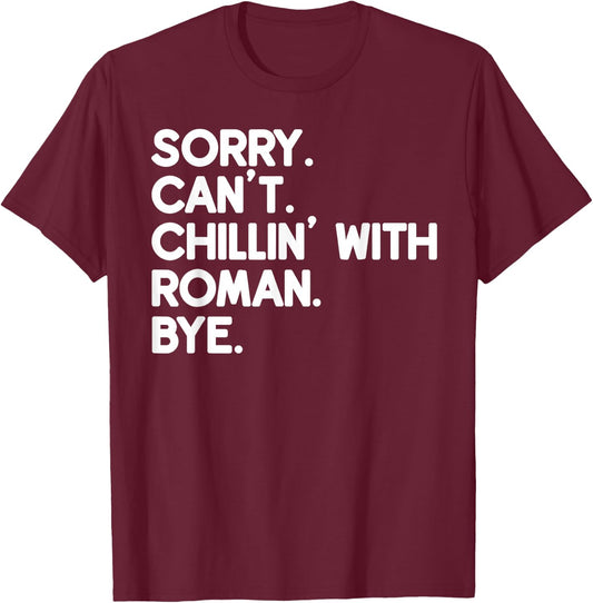 ROMAN First Name Funny Personalized Named Friend Of T-Shirt - T-Shirt | Maroon