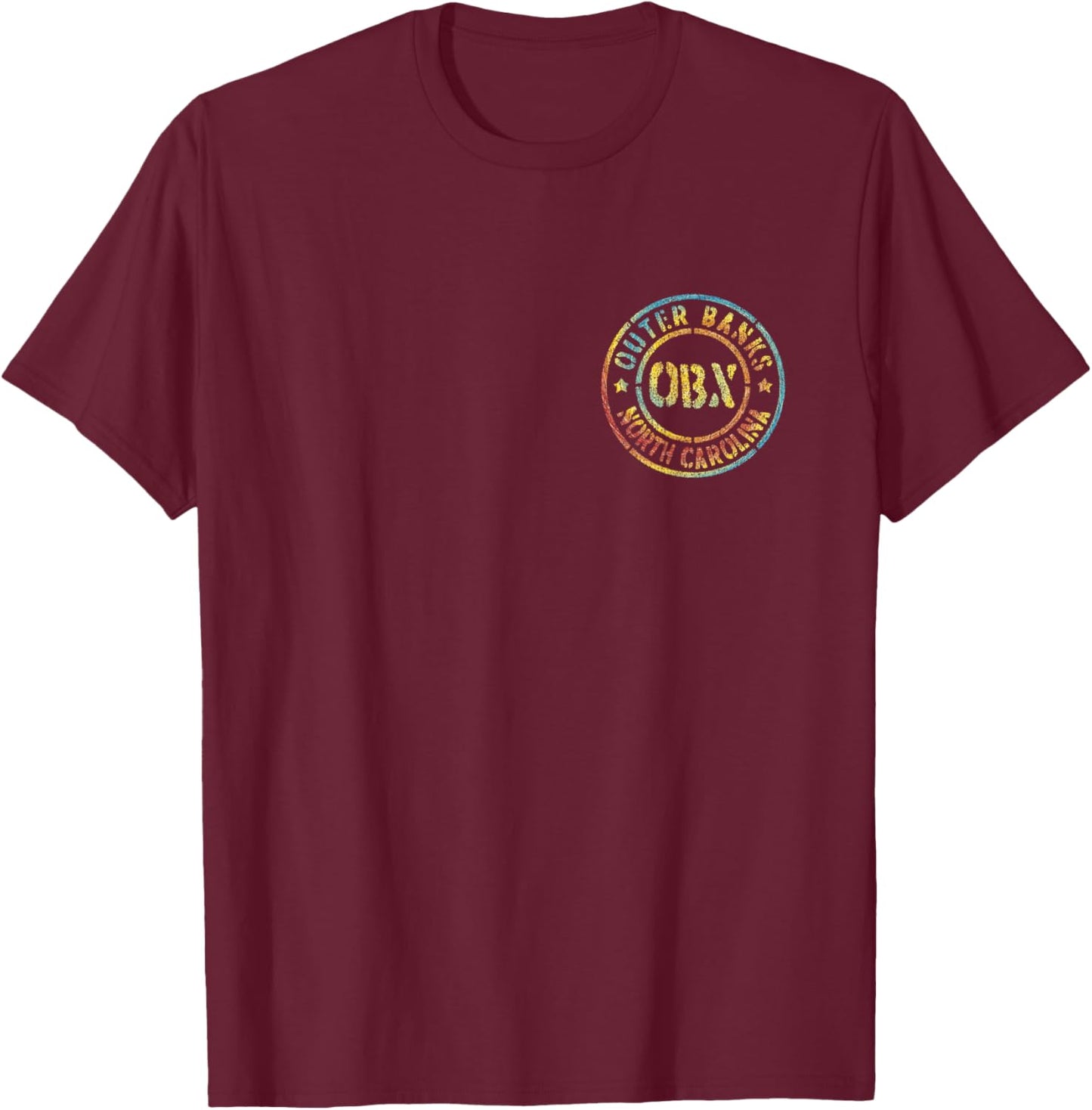JCombs: Outer Banks (OBX), NC (2-Sided) T-Shirt - T-Shirt | Maroon