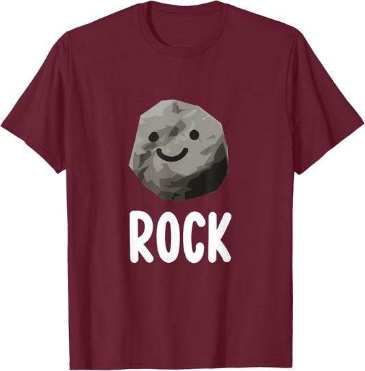 Funny Matching Shirt Rock Paper Scissors Costume Adult Kids T-Shirt - T-Shirt | Maroon