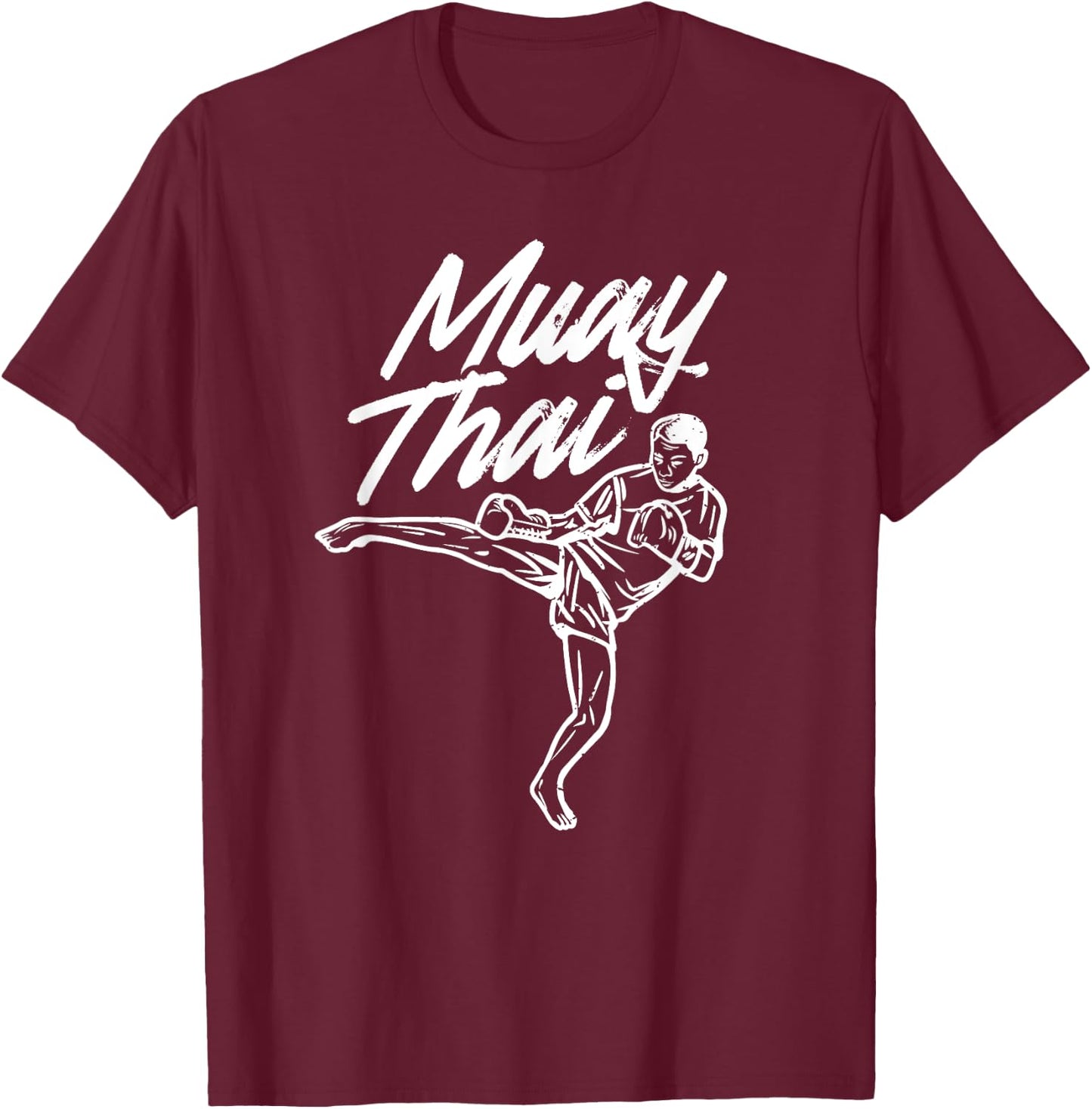 Muay Thai Hobby Boxing Martial Arts Fighter T-Shirt - T-Shirt | Maroon