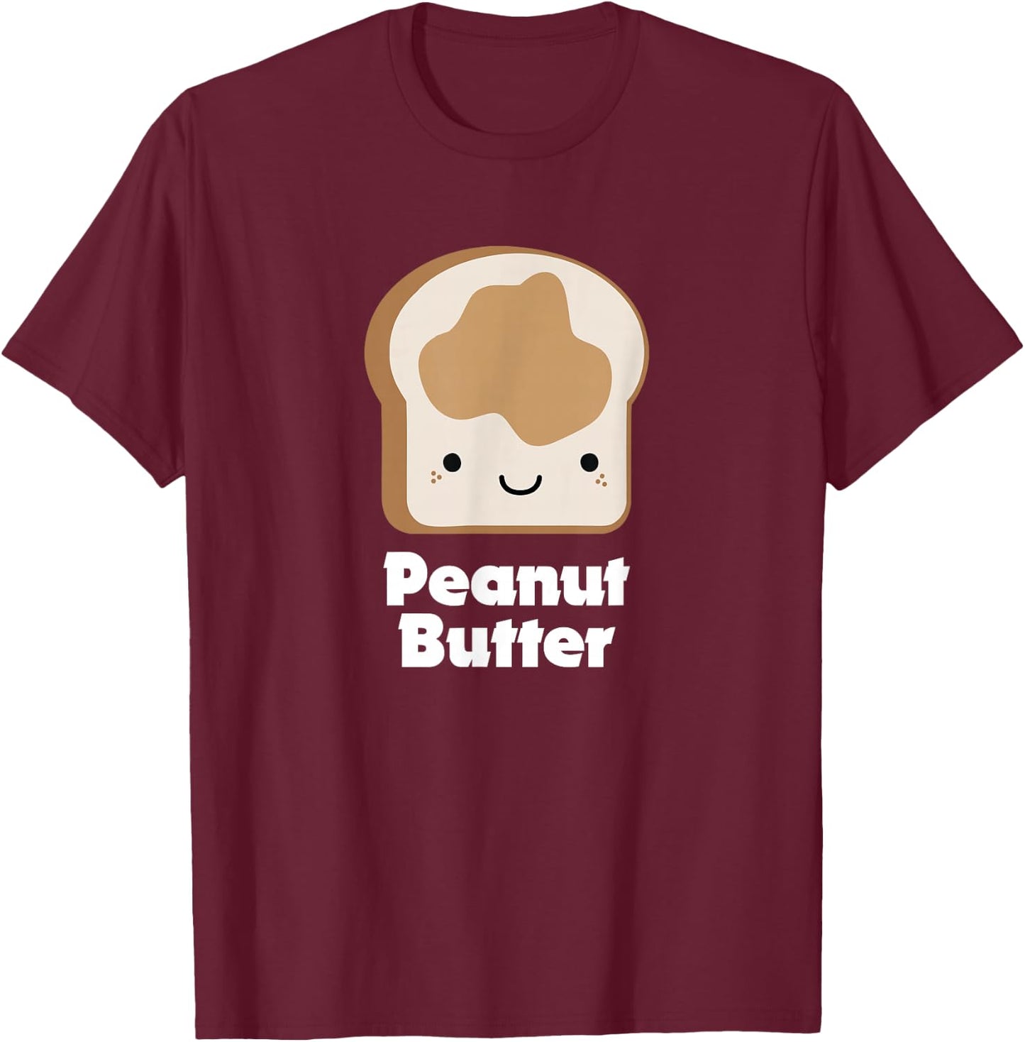 MATCHING SET Peanut Butter and Jelly Couples Friend Shirt T-Shirt - T-Shirt | Maroon