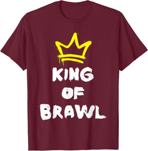 Brawl King Gamer Gaming Brawler Brawl T-Shirt - T-Shirt | Maroon