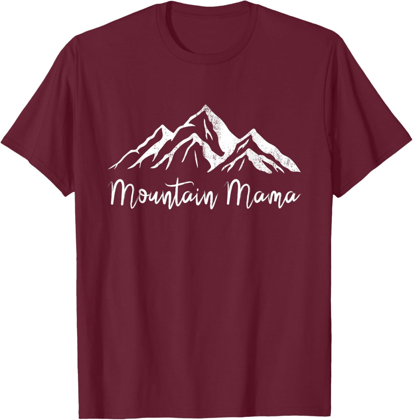 Mountain Mama Camping Hiking Mom Adventure Mothers Day T-Shirt - T-Shirt | Maroon