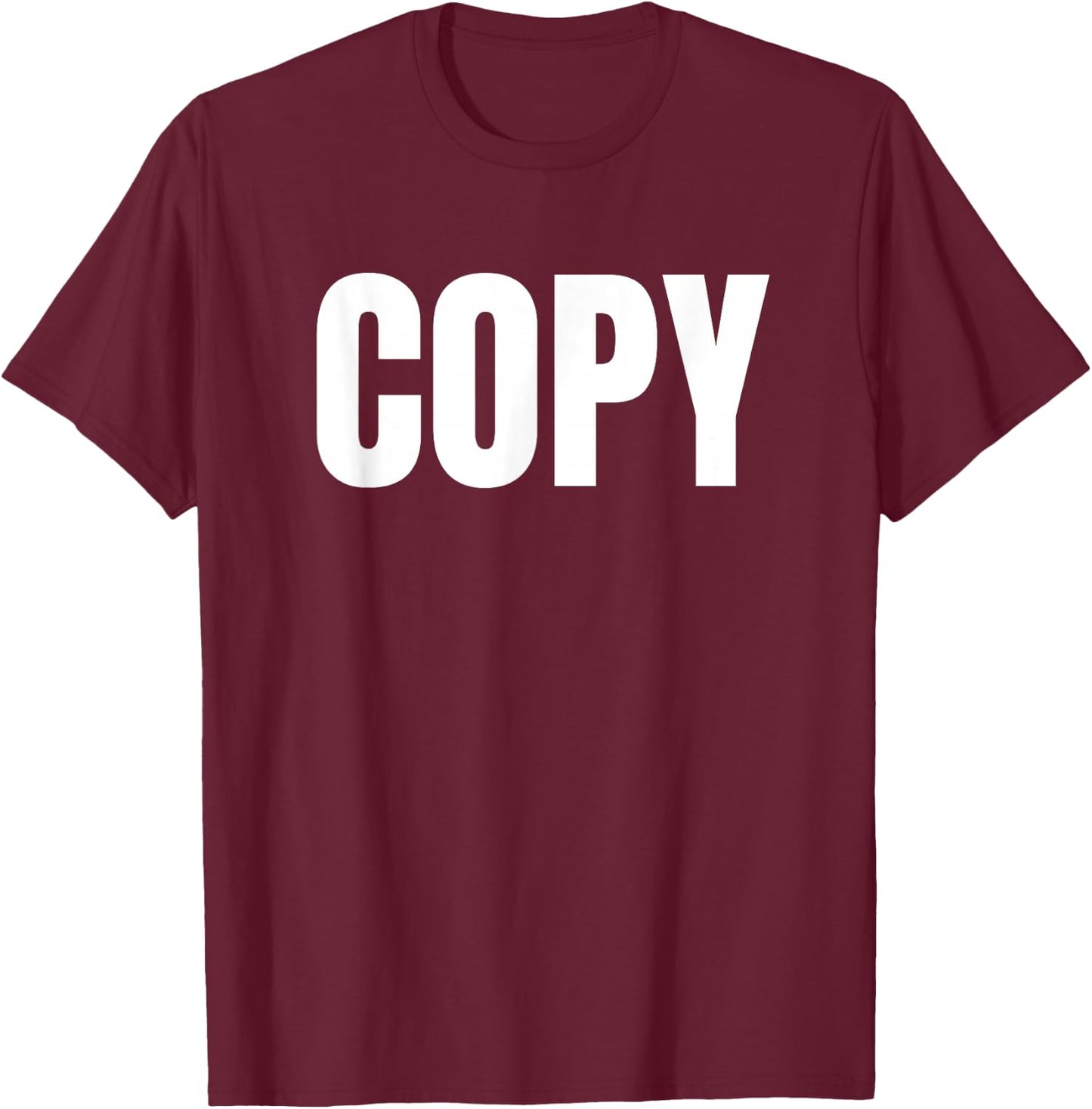 Copy and Paste Matching Partners and Twin Siblings T-Shirt - T-Shirt | Maroon