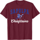 Sapulpa High School Chieftains C3 T-Shirt - T-Shirt | Maroon