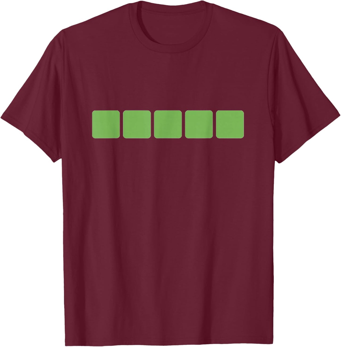 Wordle T-Shirt - T-Shirt | Maroon