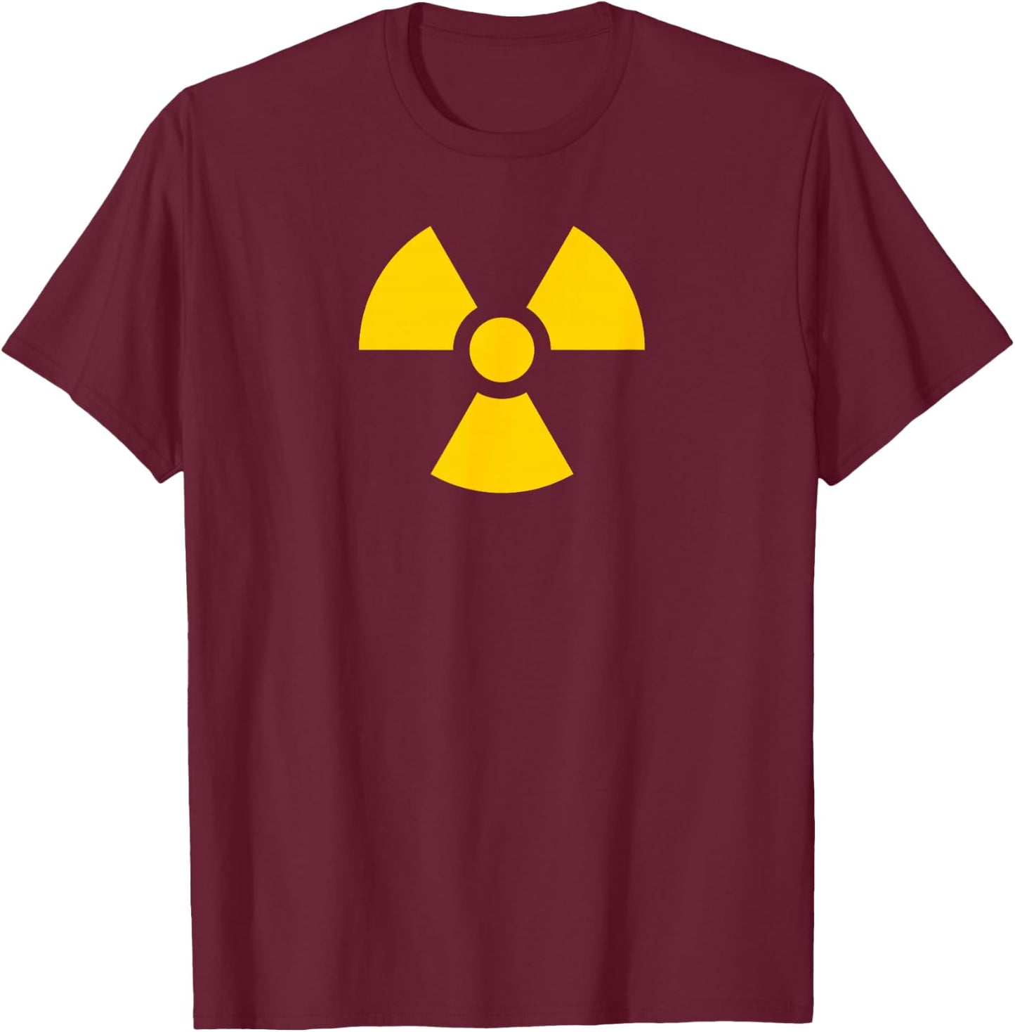 Radioactive Symbol Novelty Shirt T-Shirt - T-Shirt | Maroon