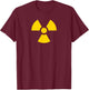 Radioactive Symbol Novelty Shirt T-Shirt - T-Shirt | Maroon
