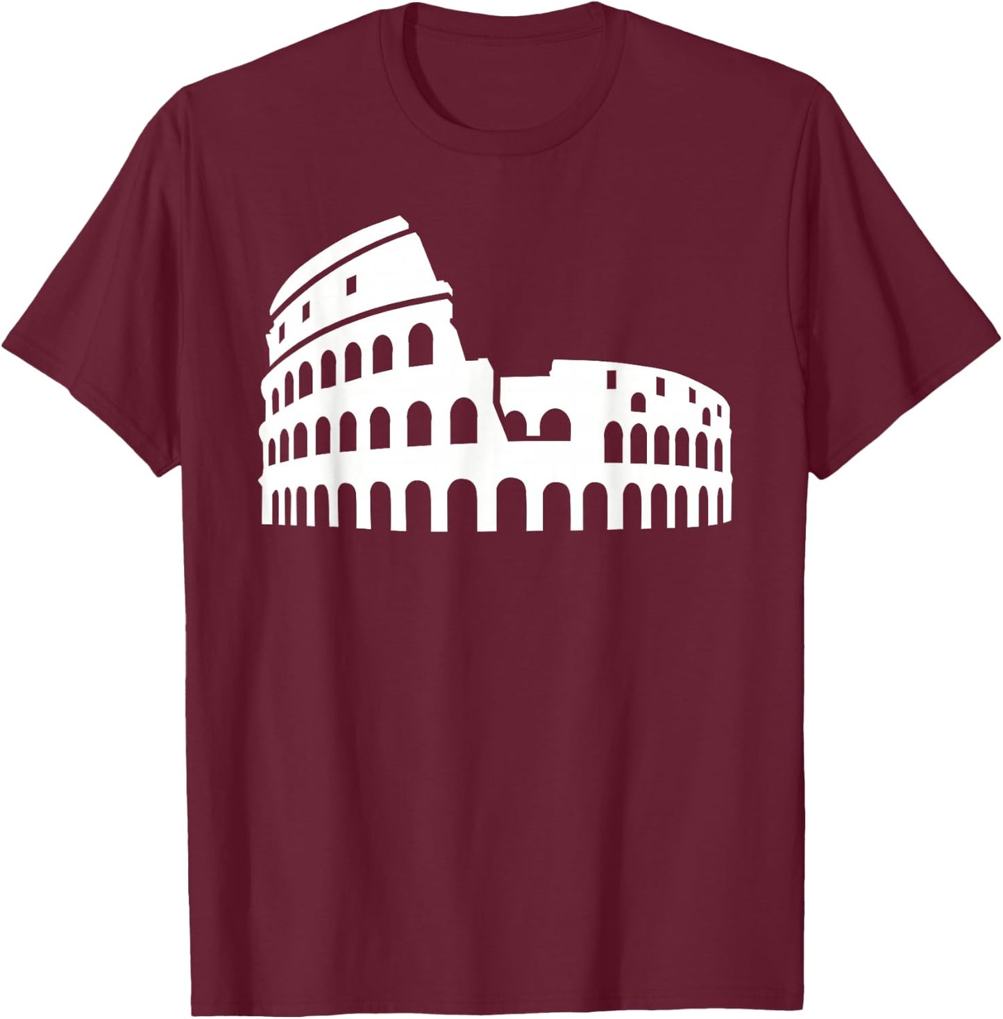 Colosseum Rome T-Shirt - T-Shirt | Maroon