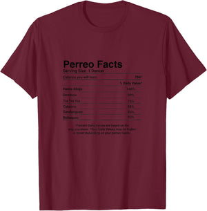 Perreo Facts - Hasta Abajo, Dembow, Bellaqueo, Sandungueo T-Shirt - T-Shirt | Maroon