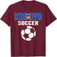 Proud Kosovo Soccer Fans Jersey - Support Kosovan Football T-Shirt - T-Shirt | Maroon