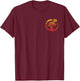 Bonsai Tree Enso Circle Retro Vintage Sunset Japan Buddha T-Shirt - T-Shirt | Maroon