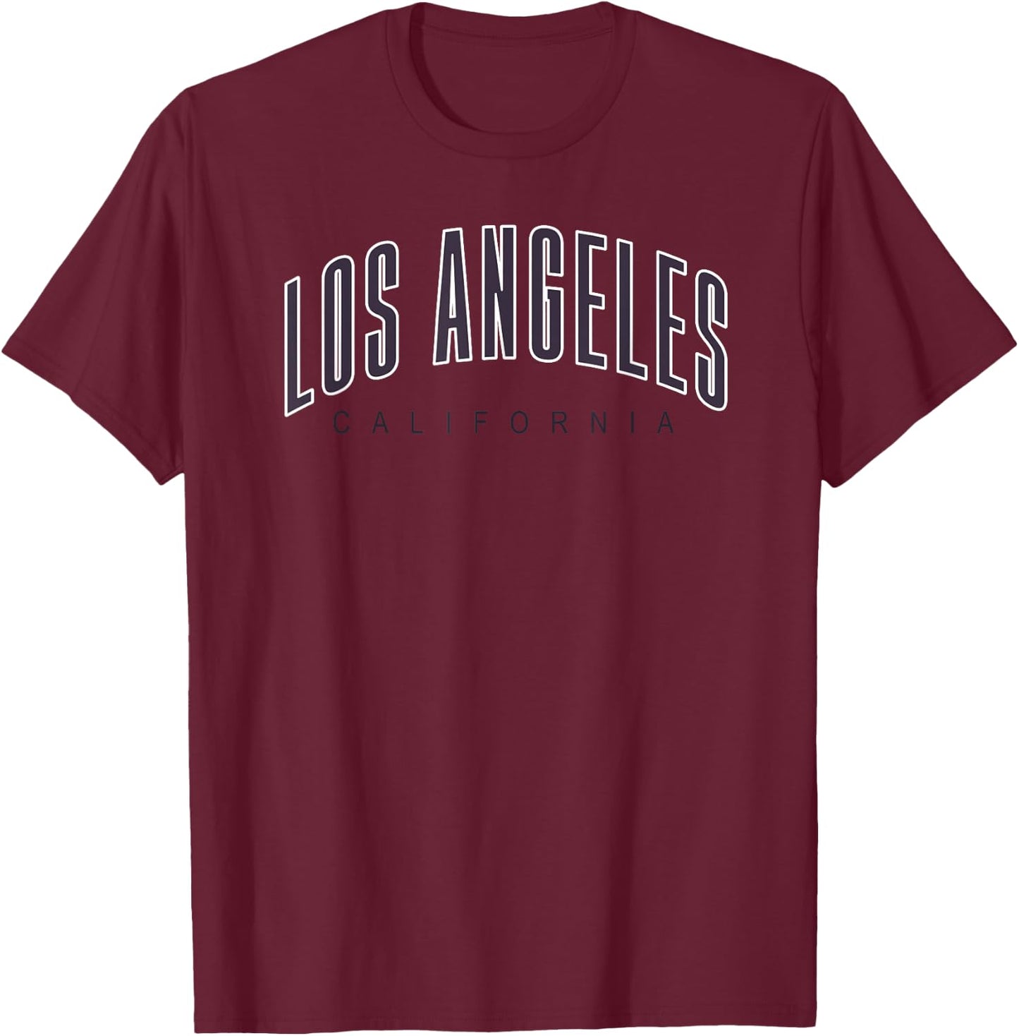 Los Angeles California Cool L.A. City CA Souvenir Women Men T-Shirt - T-Shirt | Maroon