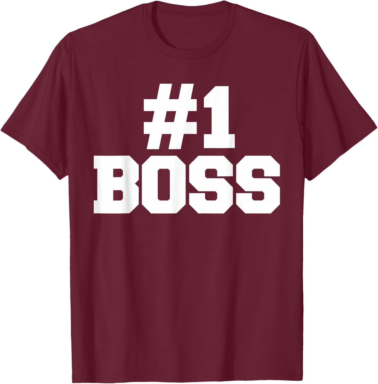 Number one boss T-Shirt - T-Shirt | Maroon