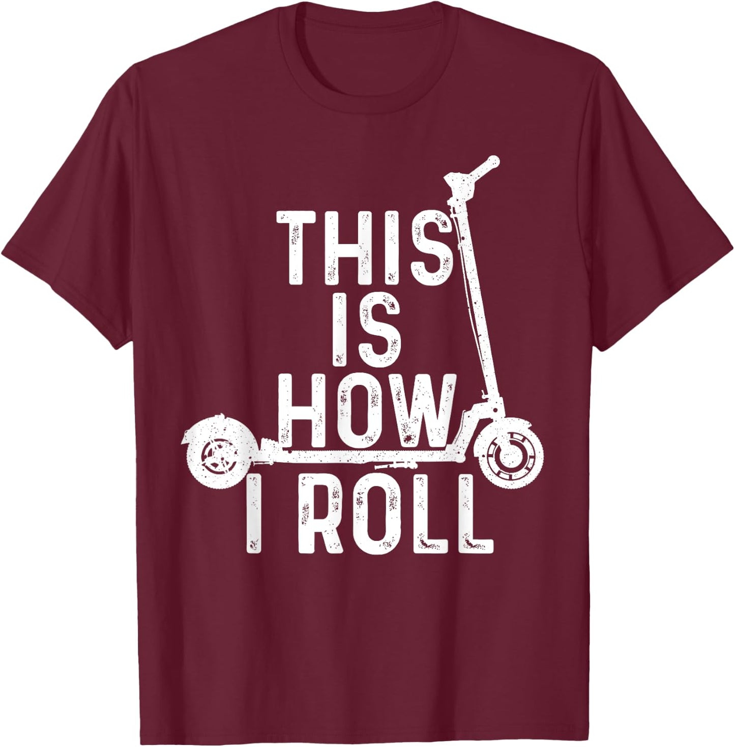 Funny Stunt Scooters Art Women Best Rider Enthusiast T-Shirt - T-Shirt | Maroon