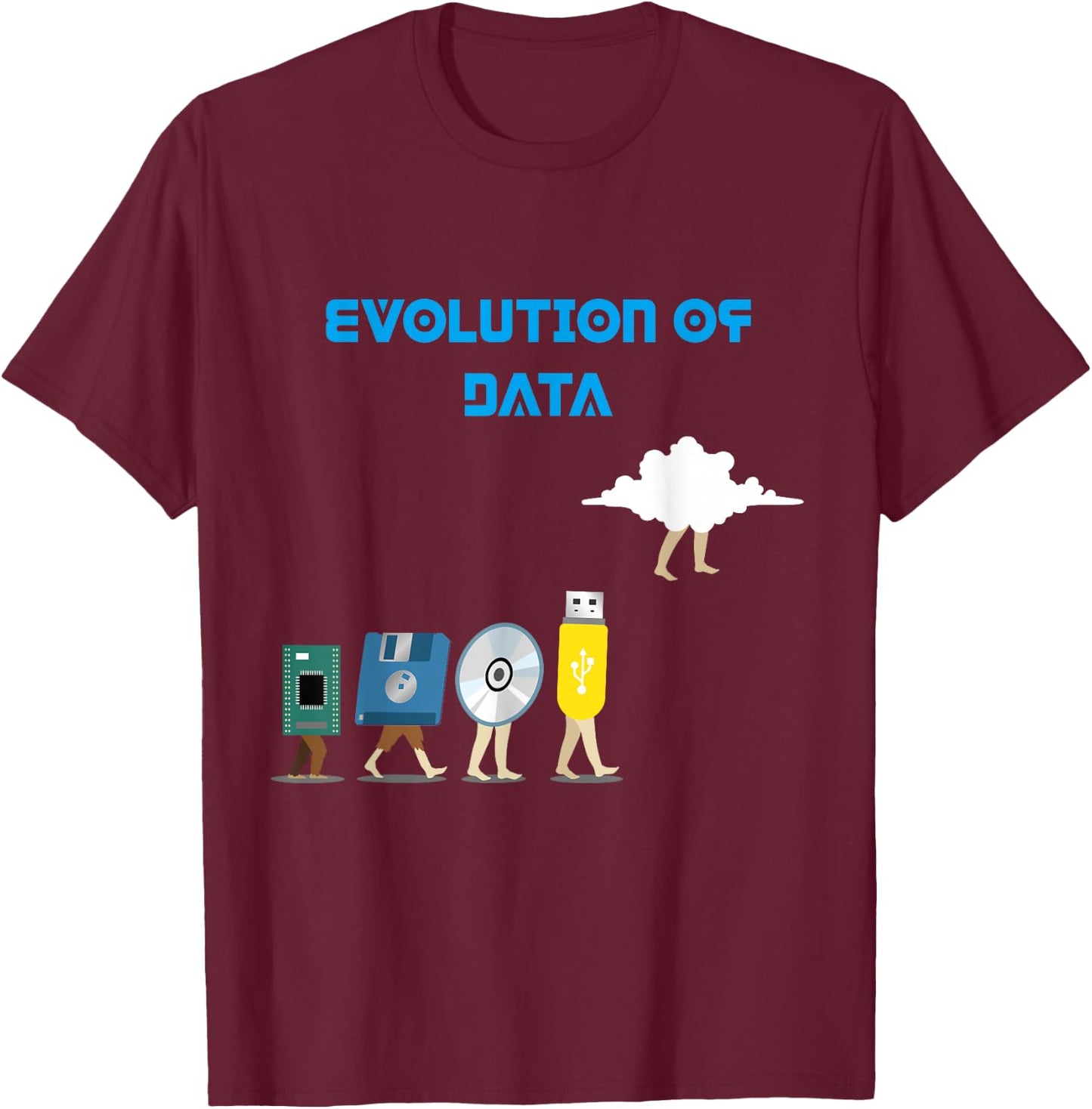 Data Evolution Analytics Gift Datascientist Analyst T-Shirt - T-Shirt | Maroon