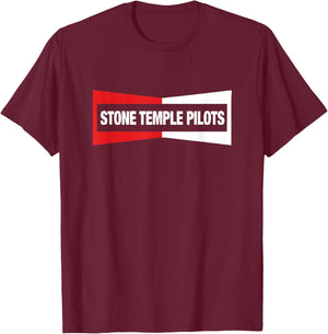 Stone Temple Pilots The Rise of Rock Dateback T-Shirt - T-Shirt | Maroon