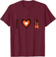 I Heart Hissing Cockroaches T-Shirt - T-Shirt | Maroon