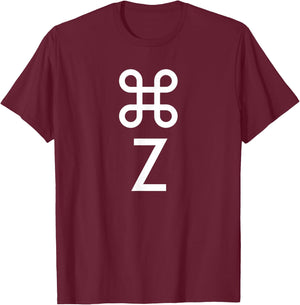 Command Z - Undo Funny Computer Programmer T-Shirt - T-Shirt | Maroon