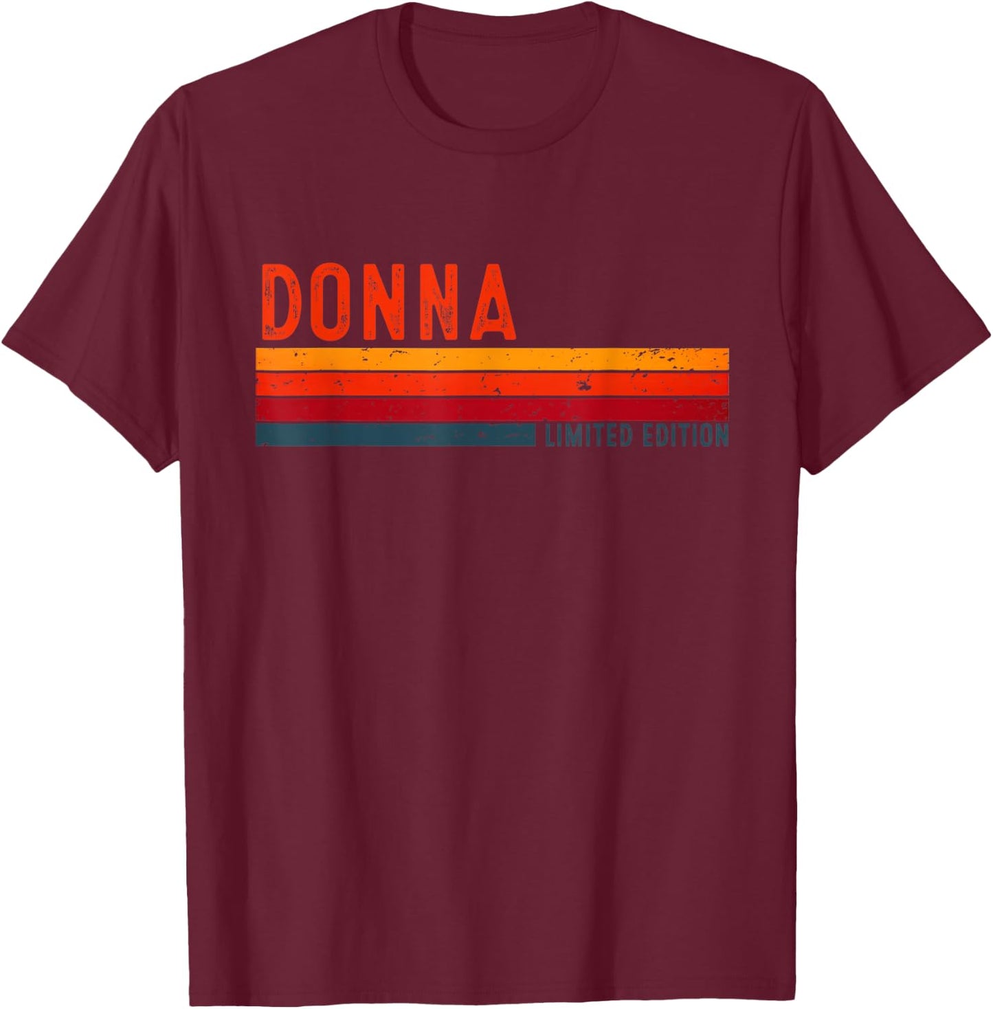 Donna Retro Vintage Limited Edition 80s 90s Birthday T-Shirt - T-Shirt | Maroon