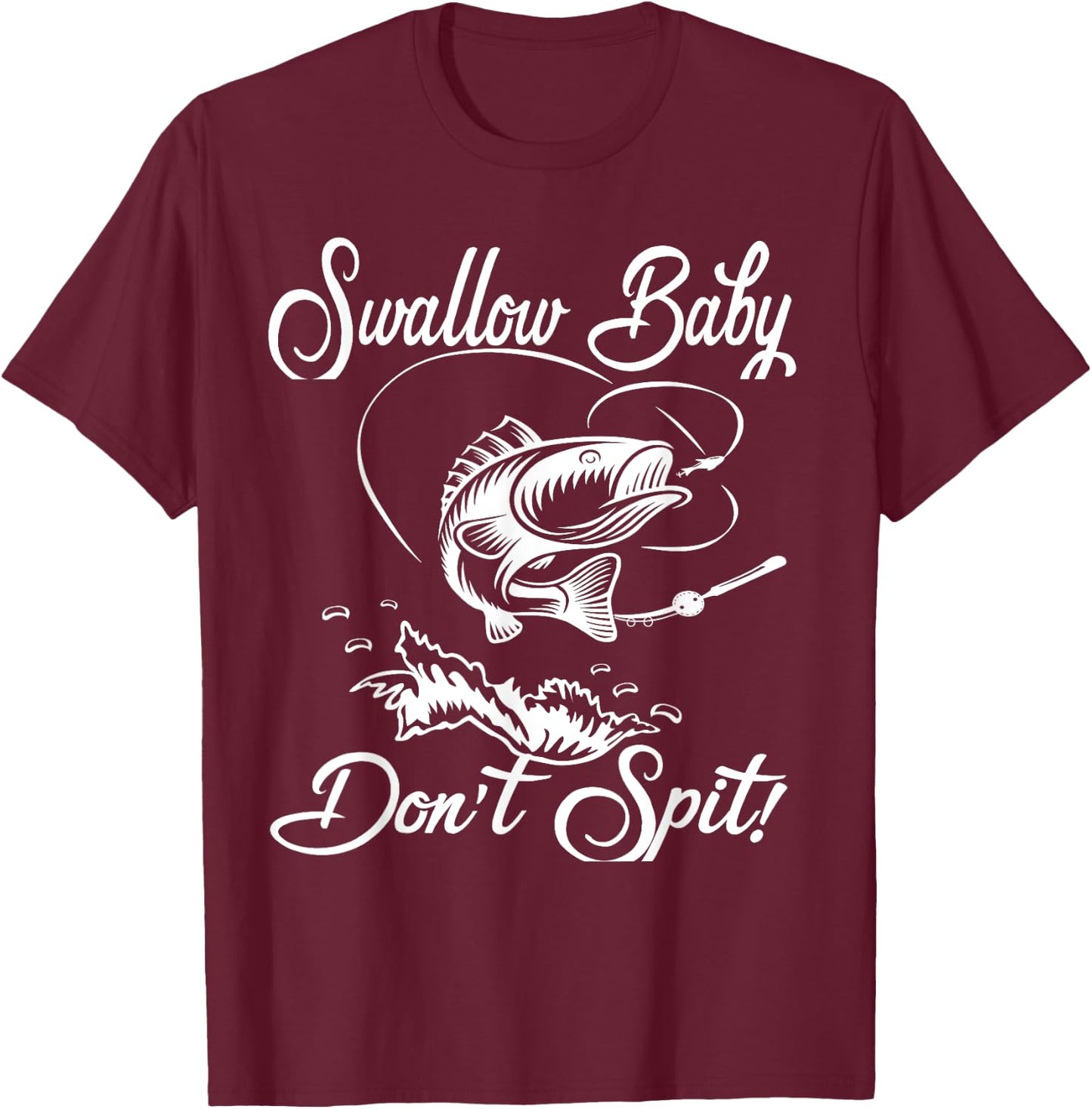 Angle Fish Hook Sarcastic Man Saying Funny Fishing T-Shirt - T-Shirt | Maroon