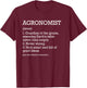 Personalized For Agronomist Job Definition -Adults Black Small Modern Letter Print T-Shirt - T-Shirt | Maroon