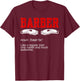 Barber Noun T-Shirt - T-Shirt | Maroon