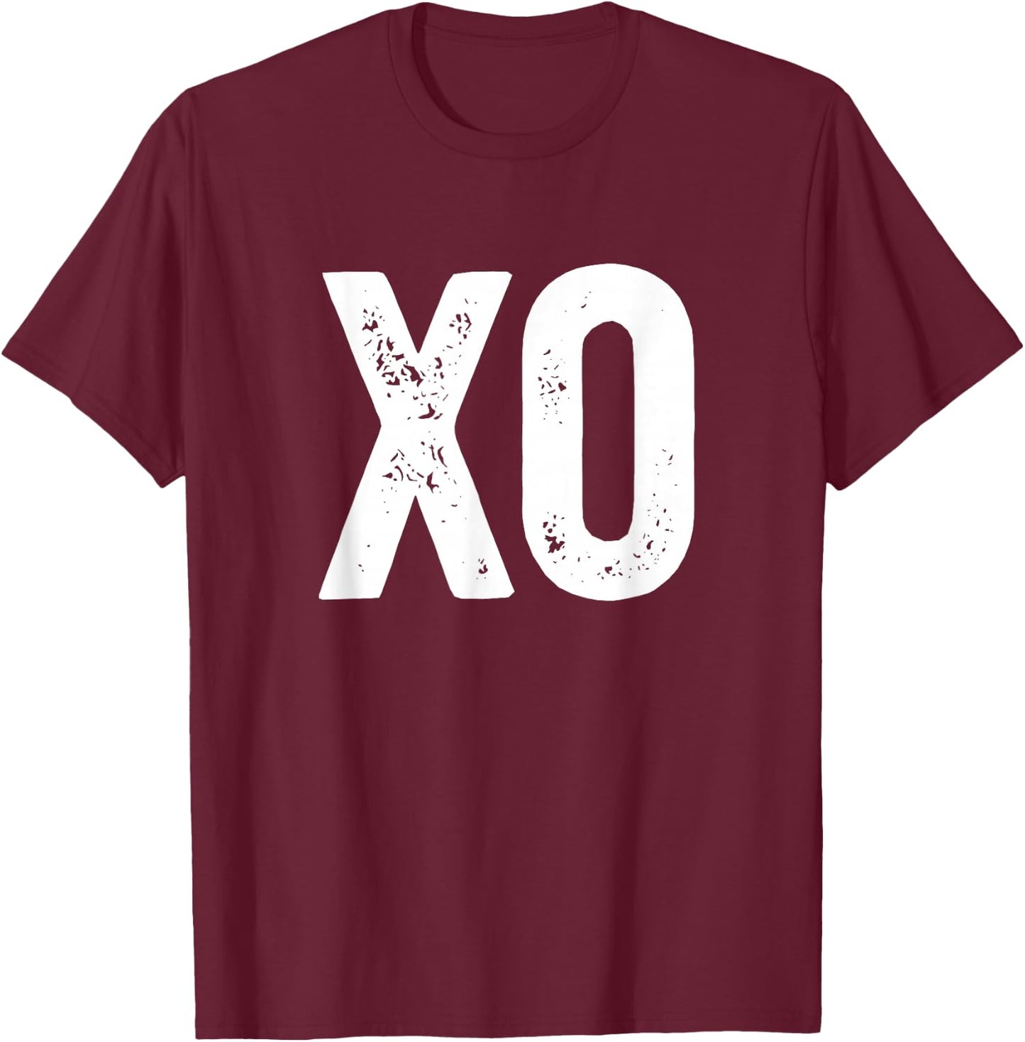 XO Hugs And Kisses Valentine's Day Valentine Hugs and Kisses T-Shirt - T-Shirt | Maroon