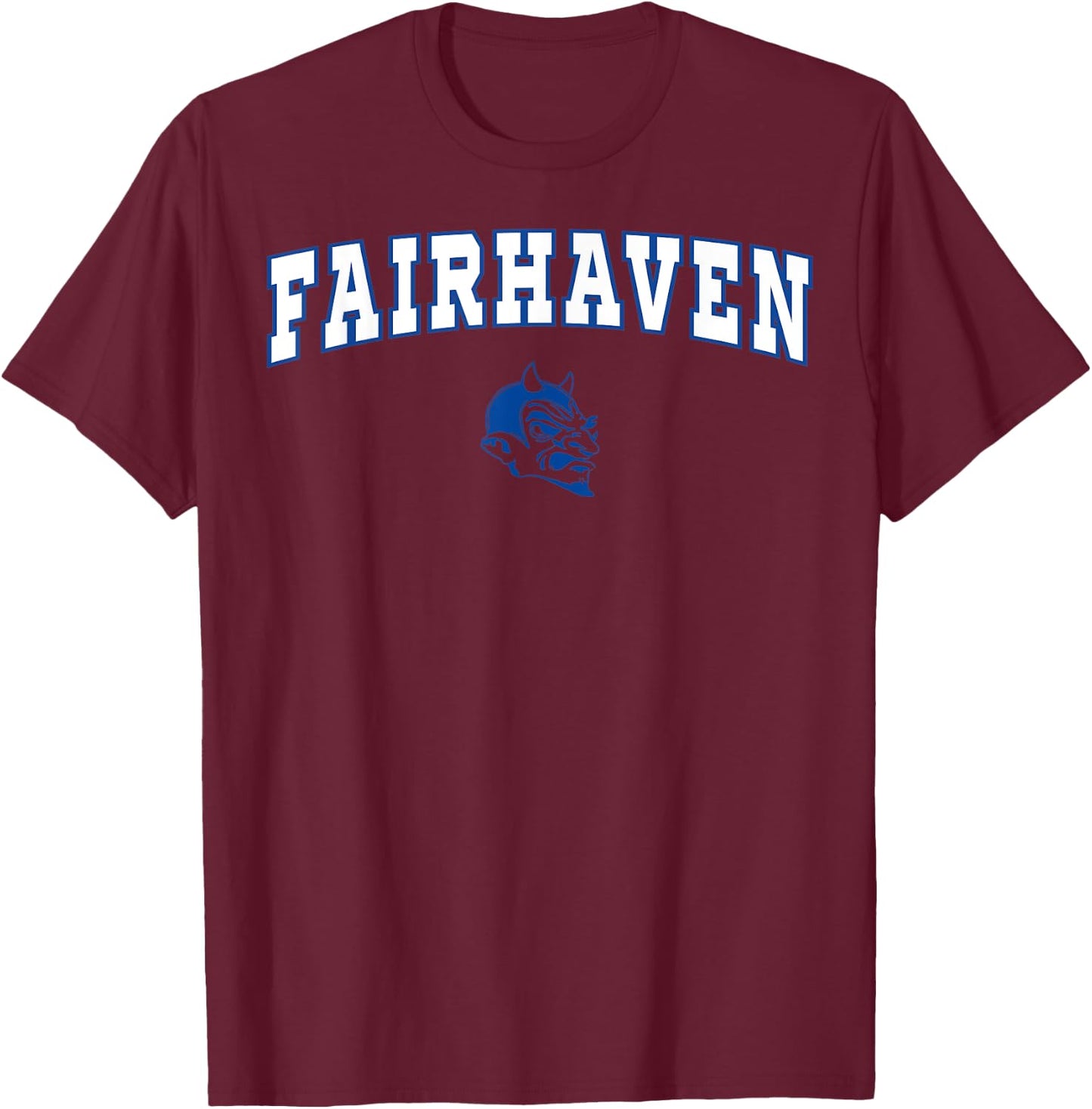 Fairhaven High School Blue Devils C2 T-Shirt - T-Shirt | Maroon