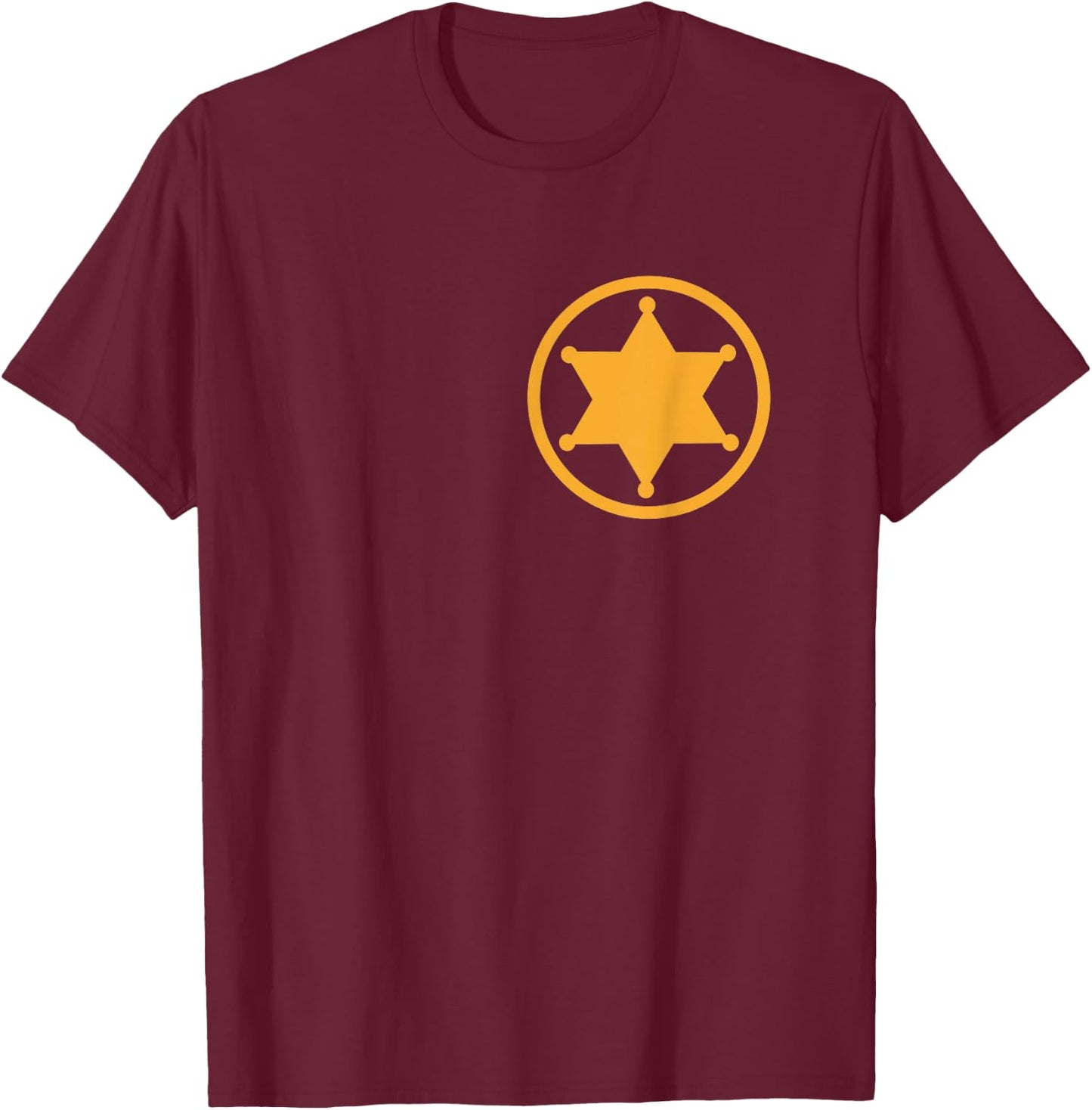 Sheriff badge T-Shirt - T-Shirt | Maroon