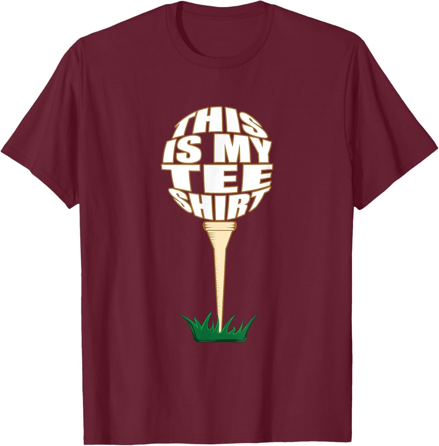 This Is My Golfer Funny Golf T-Shirt - T-Shirt | Maroon