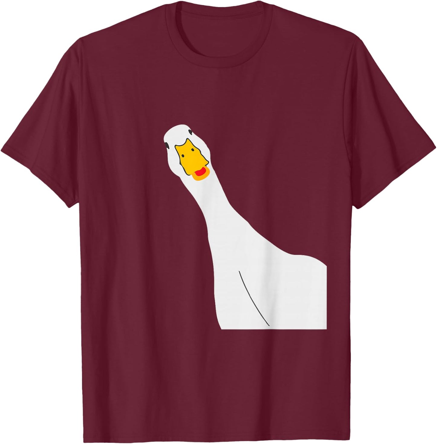 Funny Goose Selfie Honk Honk Hilarious Animal Selfie T-Shirt - T-Shirt | Maroon