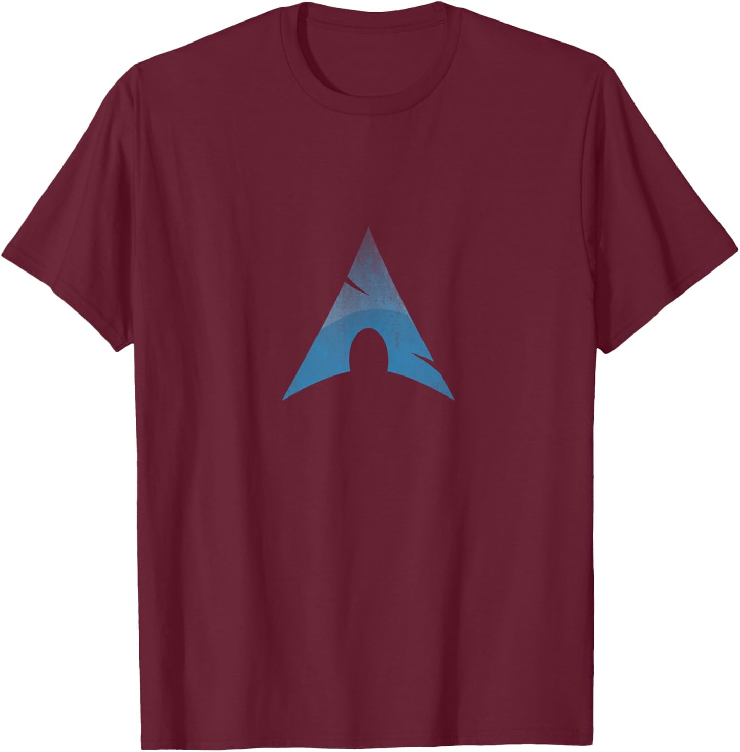 Linux lovers Arch Linux vintage worn Logo Open Source Os T-Shirt - T-Shirt | Maroon