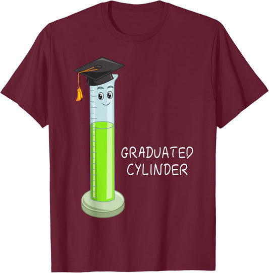 Graduated Cylinder Biologist Biology Major Science Lover T-Shirt - T-Shirt | Maroon