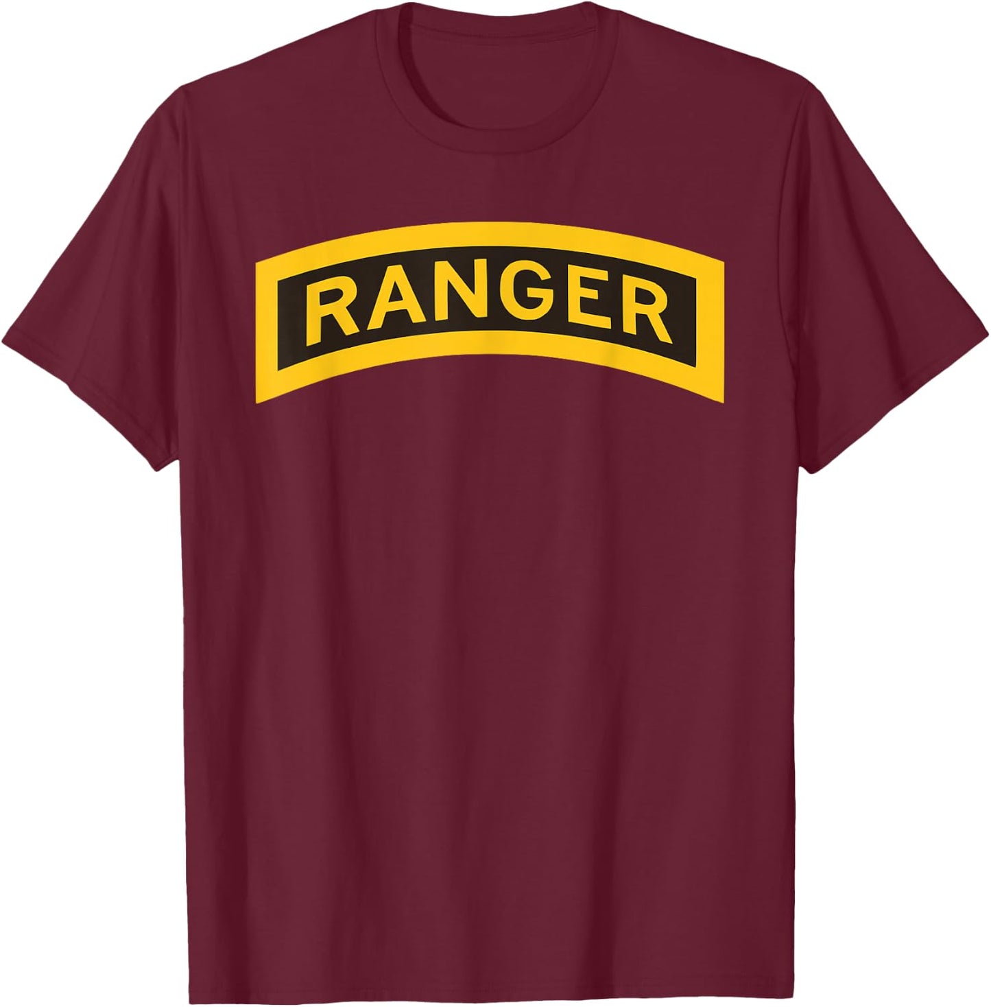 US Army Ranger Tab - Airborne Ranger - RLTW T-Shirt - T-Shirt | Maroon