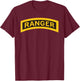 US Army Ranger Tab - Airborne Ranger - RLTW T-Shirt - T-Shirt | Maroon