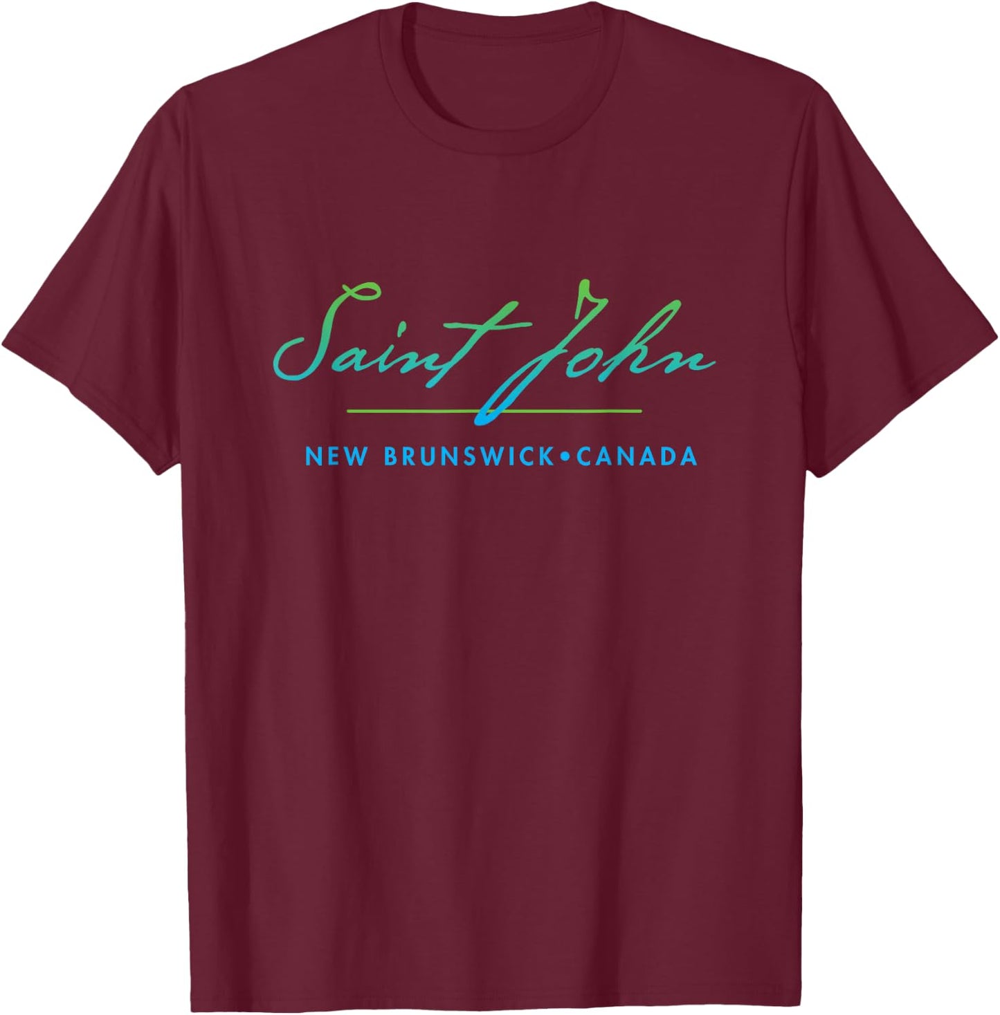 Saint John, New Brunswick, Canada T-Shirt - T-Shirt | Maroon