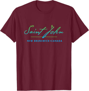 Saint John, New Brunswick, Canada T-Shirt - T-Shirt | Maroon