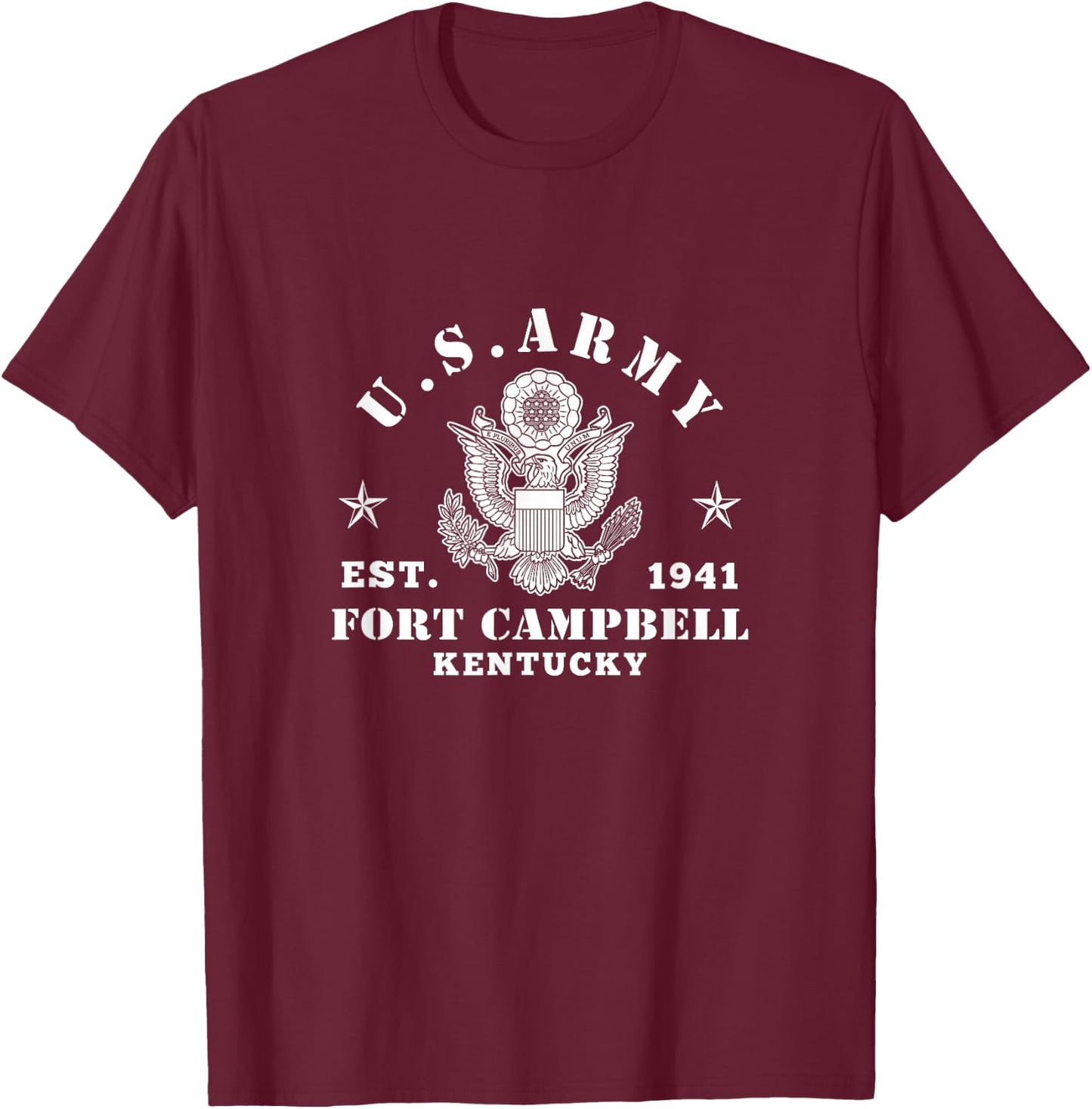 Veteran Fort Campbell Kentucky KY 101st Airborne Soldiers T-Shirt - T-Shirt | Maroon